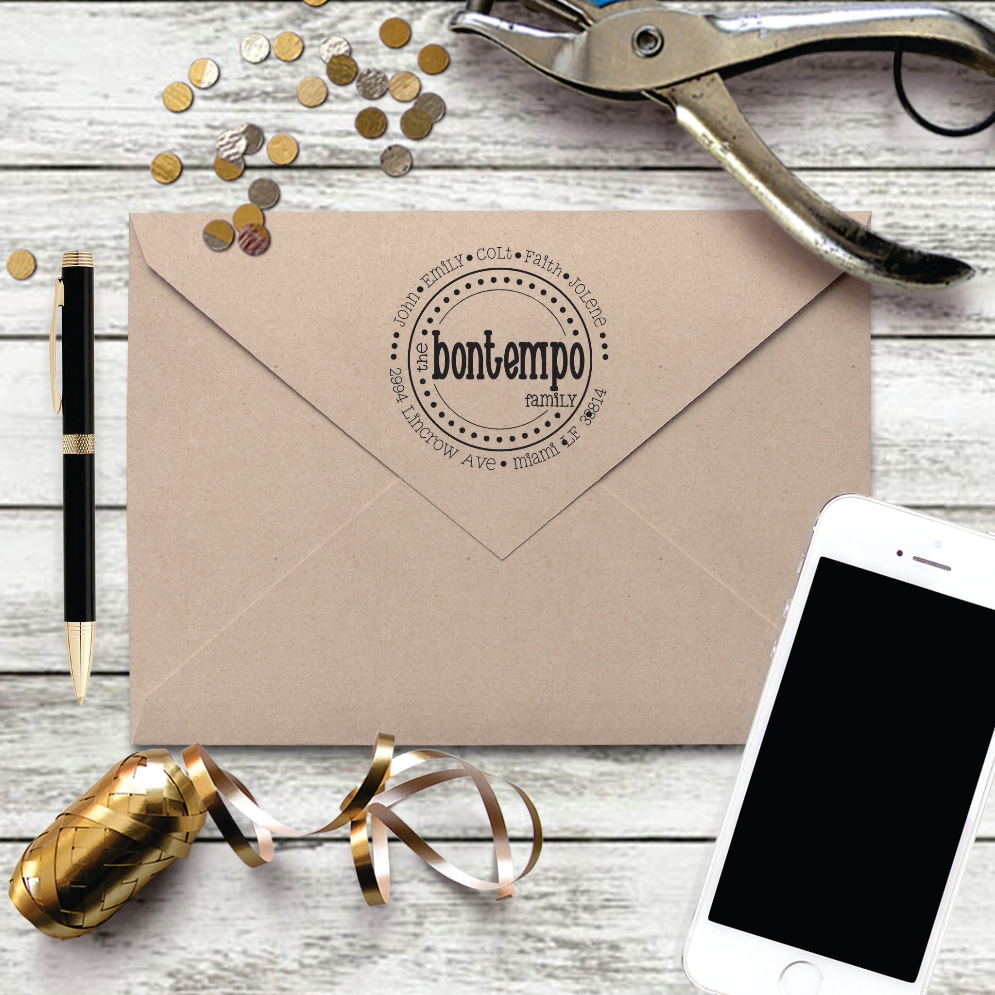 Return Address Stamp - "Bontempo"