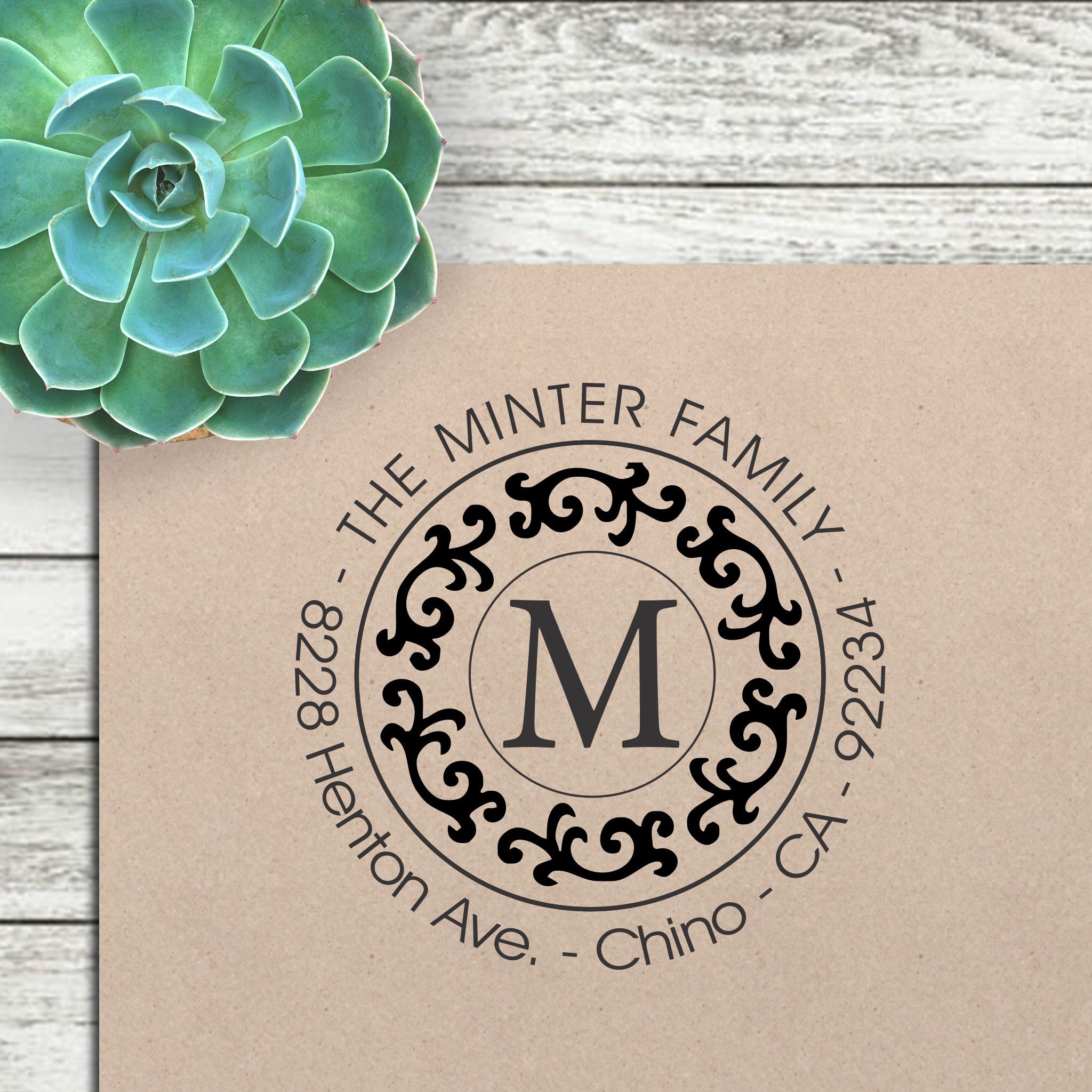 Return Address Stamp - "Minter"