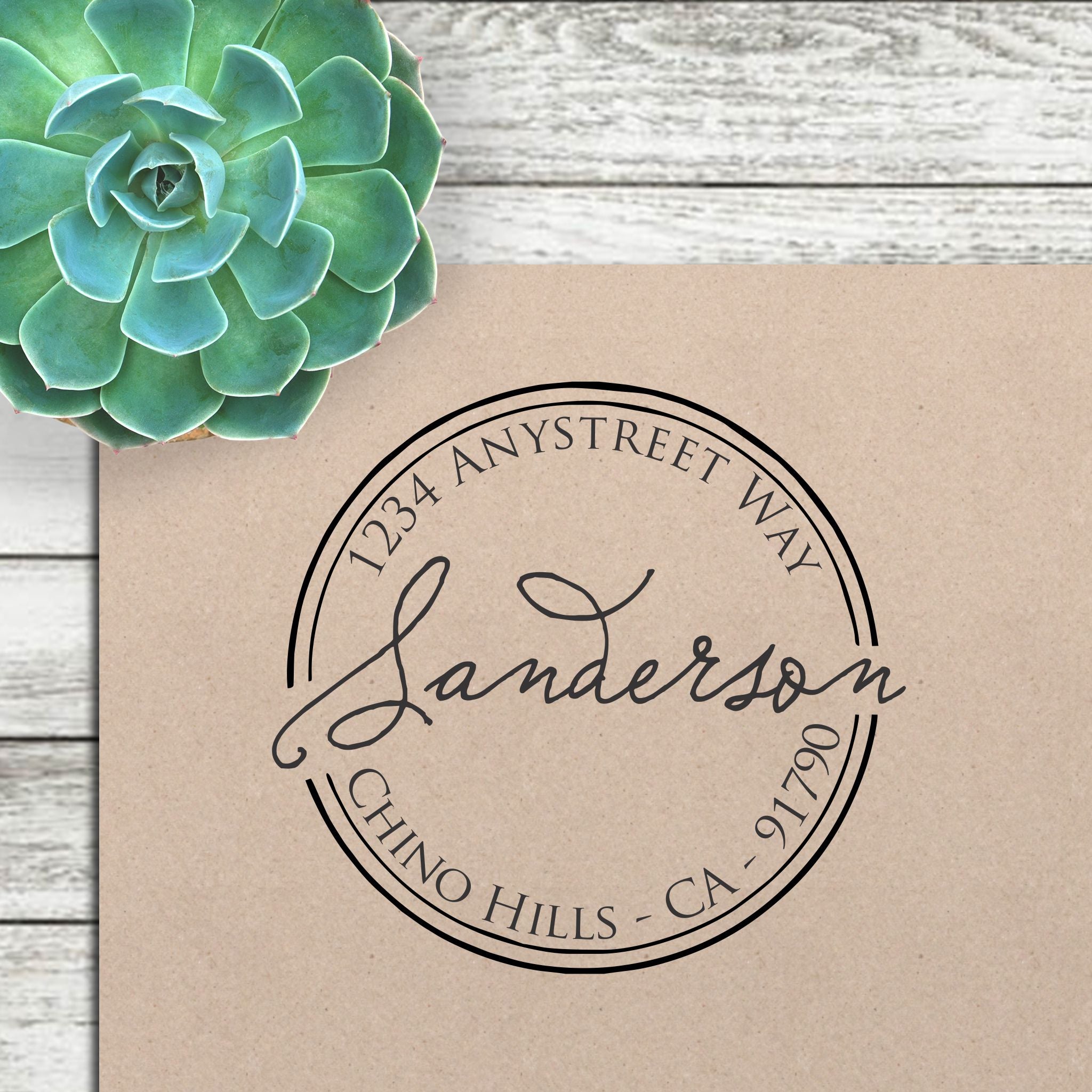 Return Address Stamp - "Sanderson"
