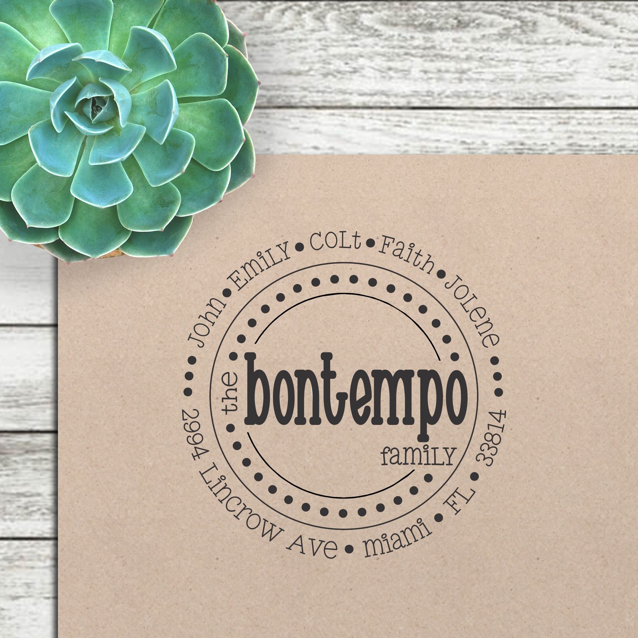 Return Address Stamp - "Bontempo"